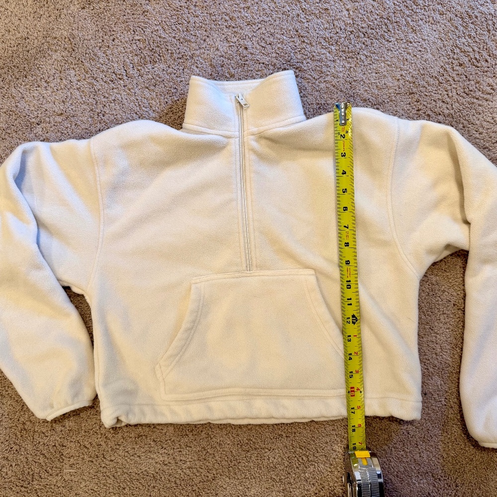 TNA women’s XS crop fleece 3/4 zip